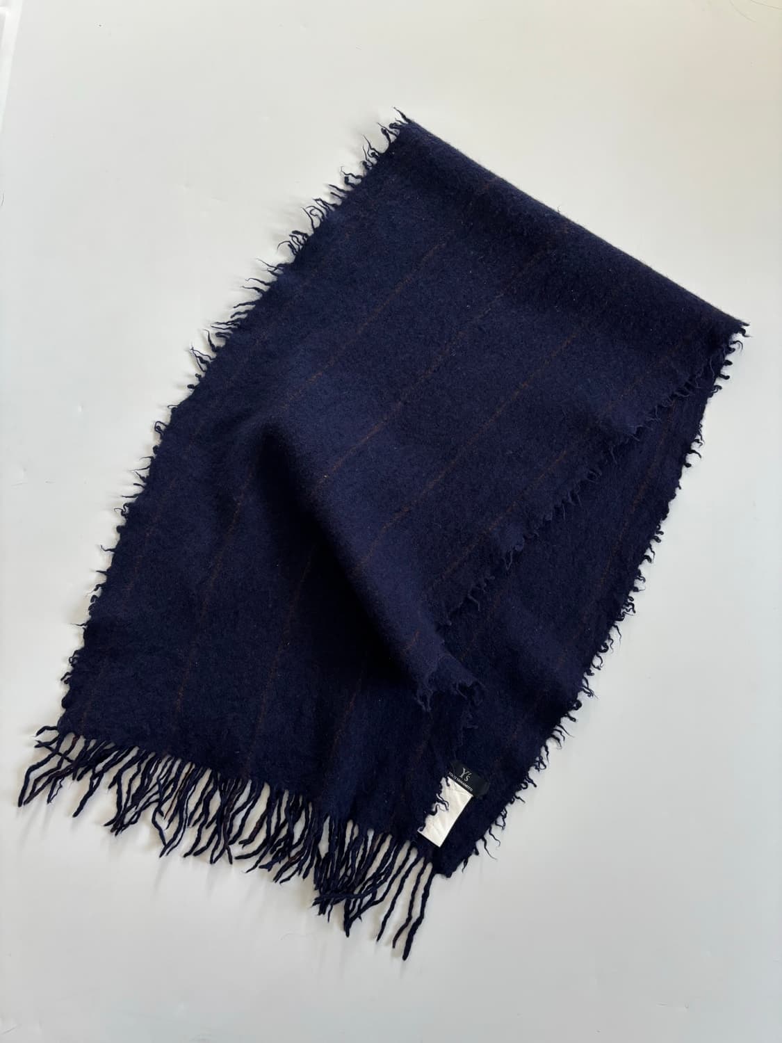 Y’s 요지야마모토 네이비 머플러  상품이미지3