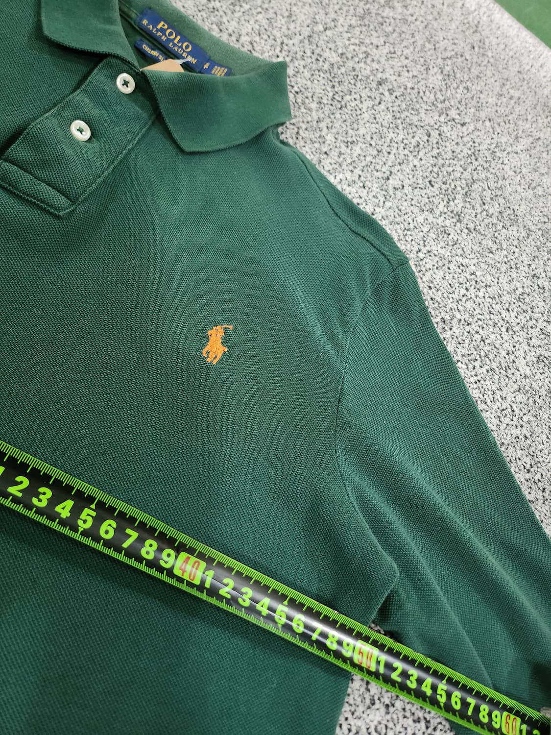 //폴로 랄프 로렌 그린 긴팔 카라티 S 상품이미지6