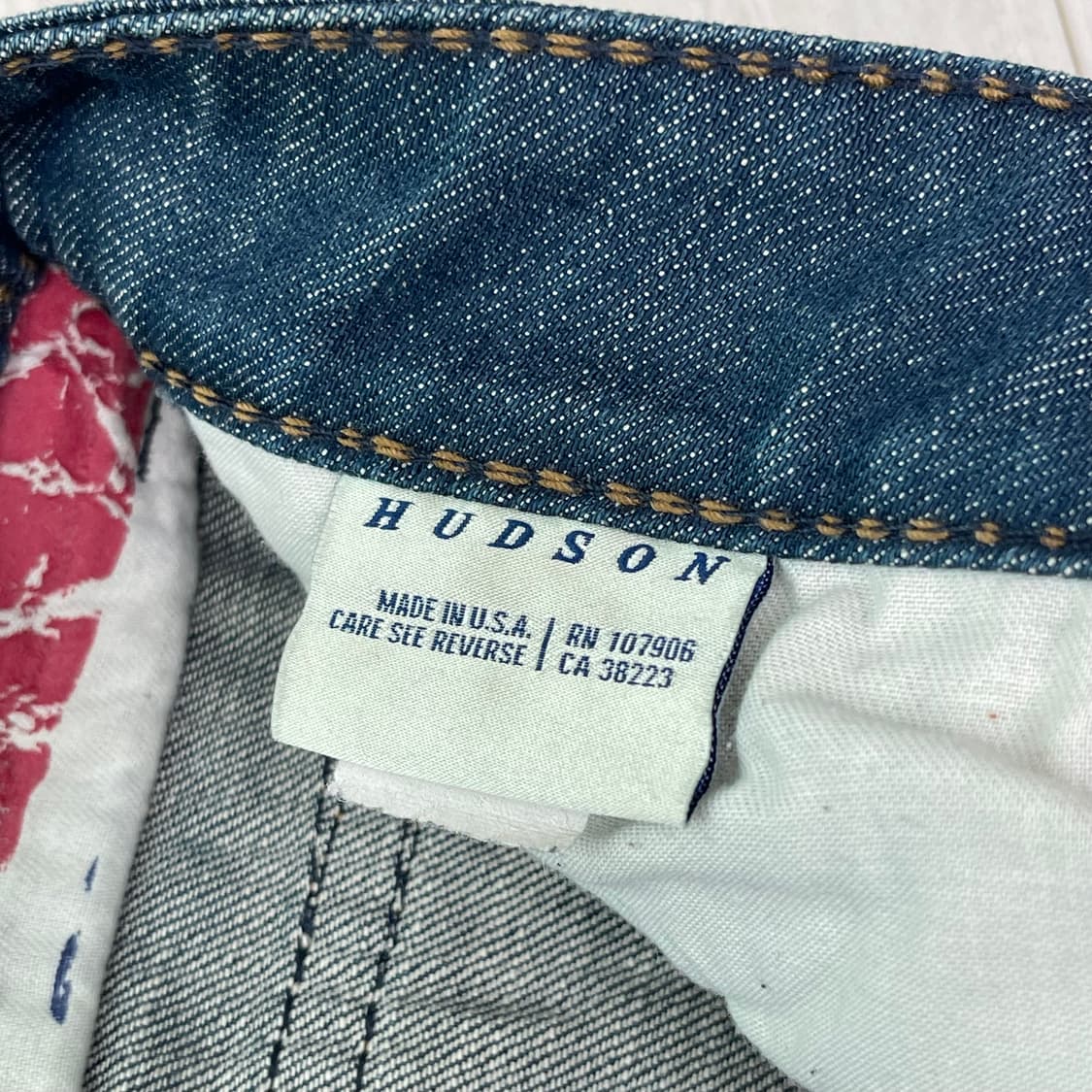 허드슨 40인치 빅사이즈 데님 청바지 (Made in USA) 상품이미지5