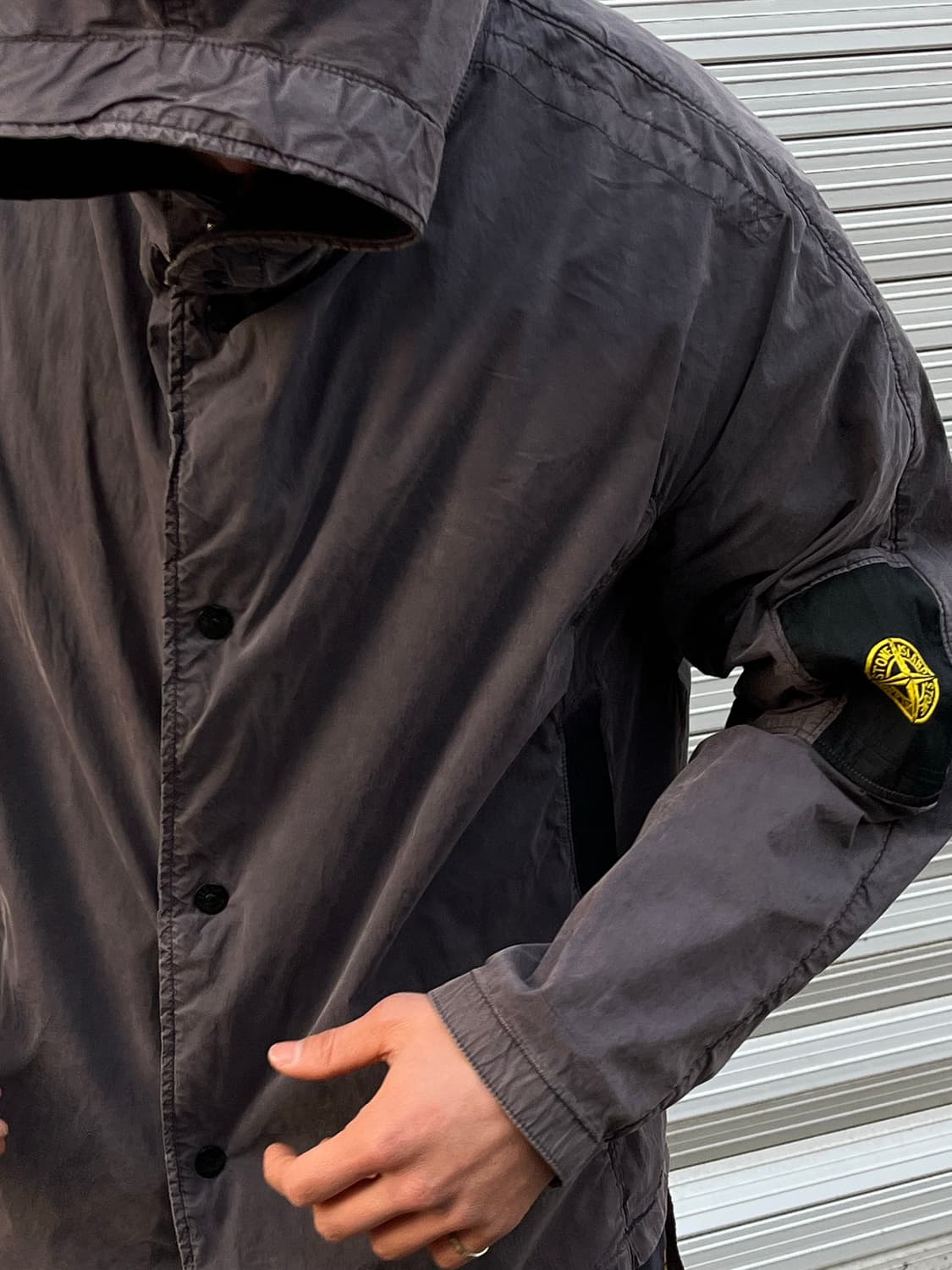 2004ss Stone Island Hooded Canvas Jacket 상품이미지3