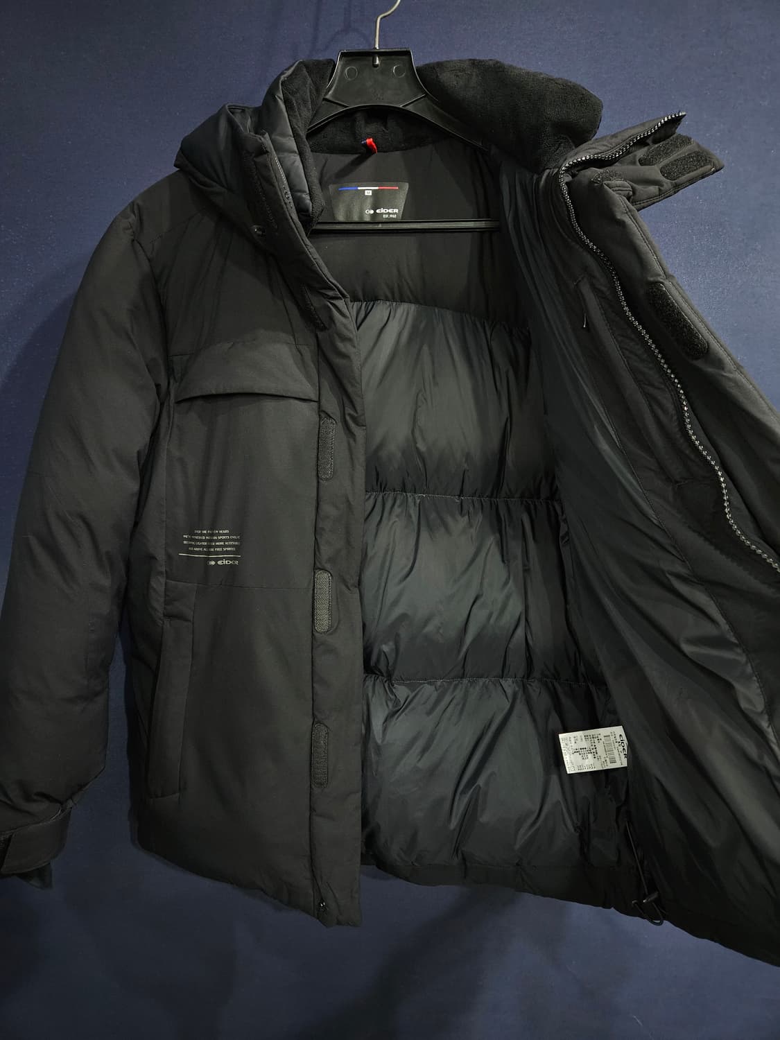 아이더 블랙컬러 남성 95 구스다운 대장급 패딩  상품이미지8
