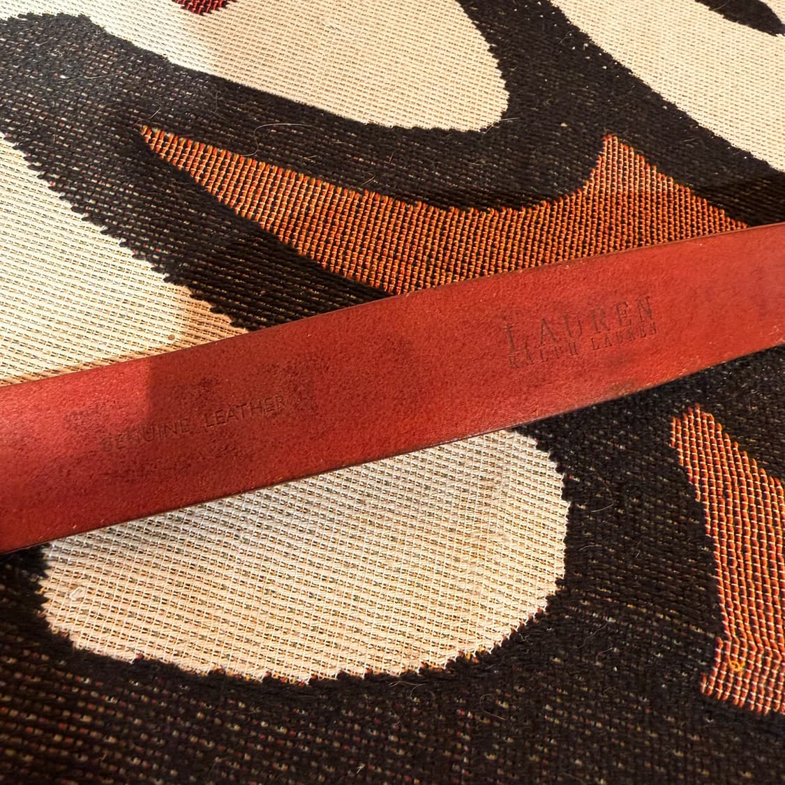 폴로랄프로렌 솔리드브라스 웨스턴 벨트 M 상품이미지2