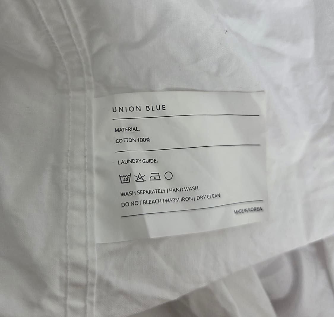 유니온블루 LAUNDRY SHIRT 화이트
m 상품이미지8