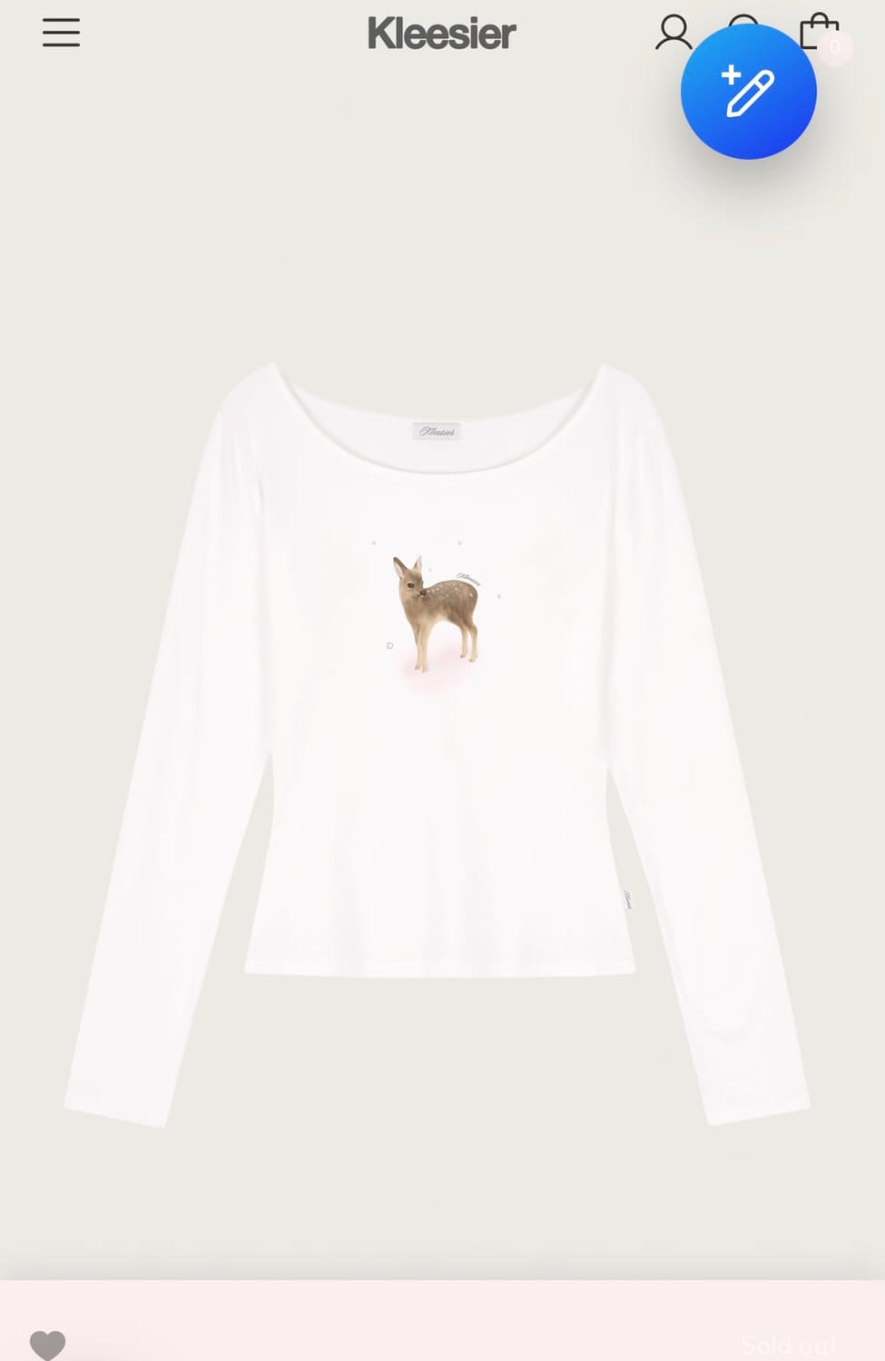 클리시어 디어 밤비 스파클 탑 상품이미지1