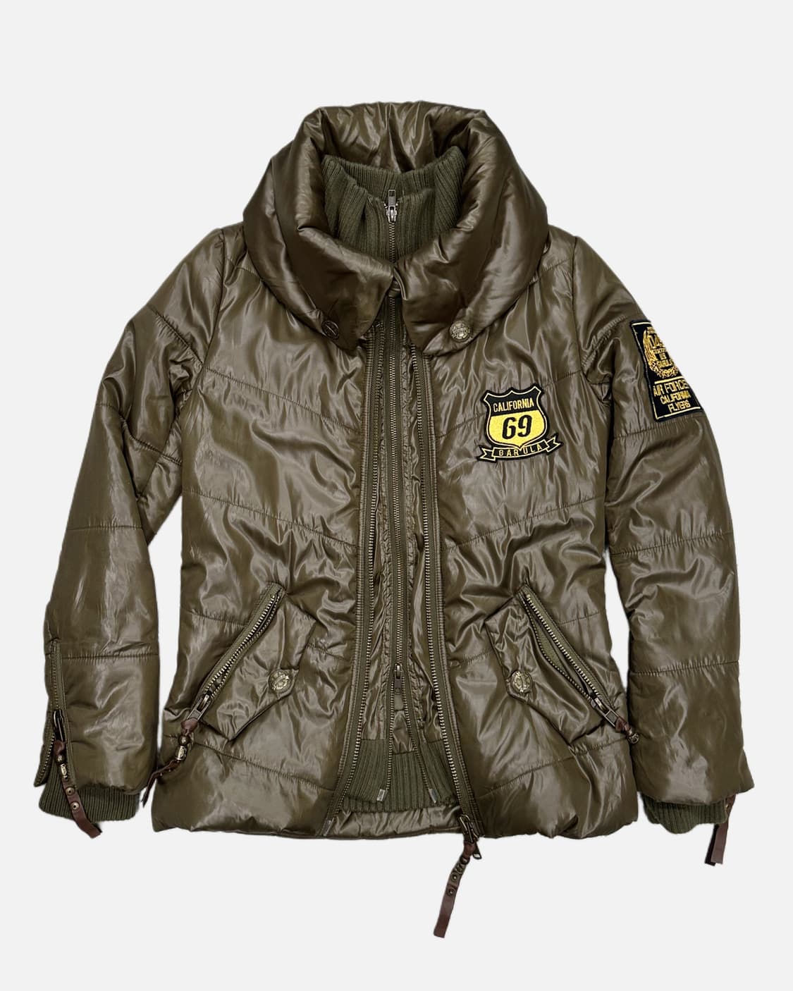 GARULA khaki layered paded jacket 상품이미지2