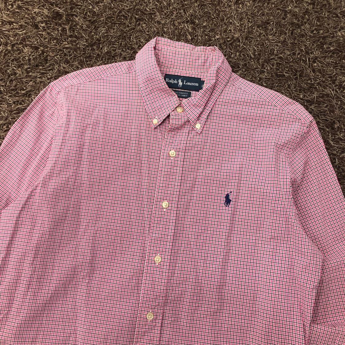 폴로 랄프로렌 핑크 체크 셔츠 상품이미지2