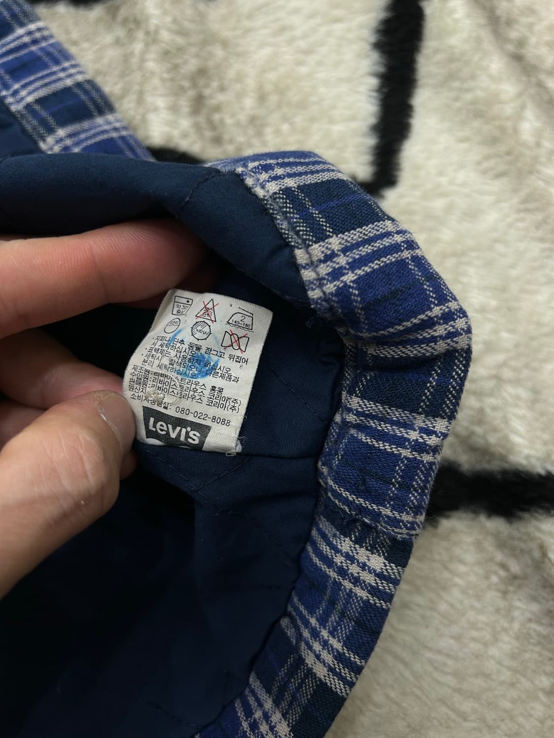 [XL]리바이스90s 체크 누빔 셔츠/안감퀄팅 상품이미지7