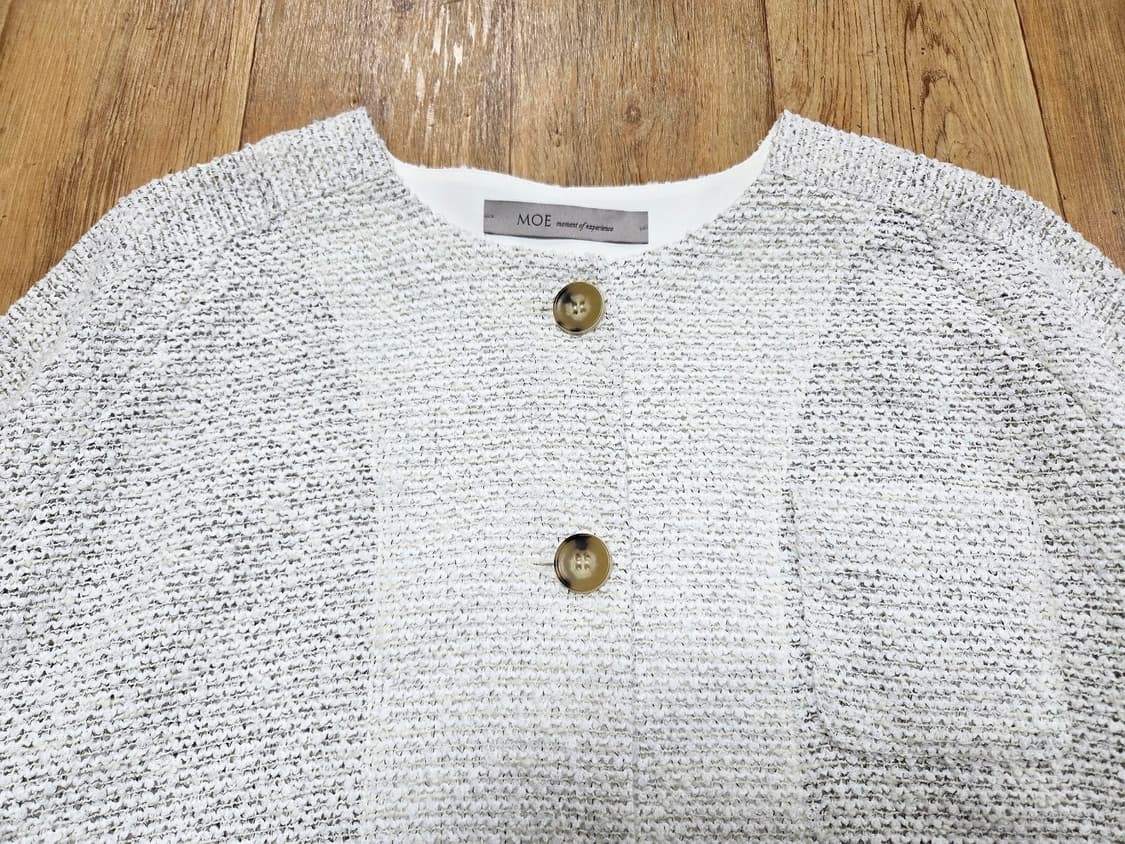 모에(MOE) 트위드 수술자켓 55-66 새상품 상품이미지3