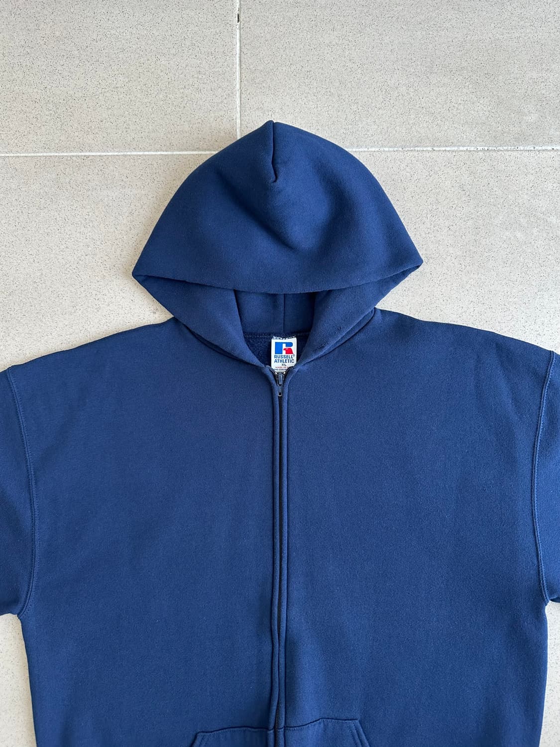 90s 빈티지 러셀 후드집업 네이비 XL USA 상품이미지4