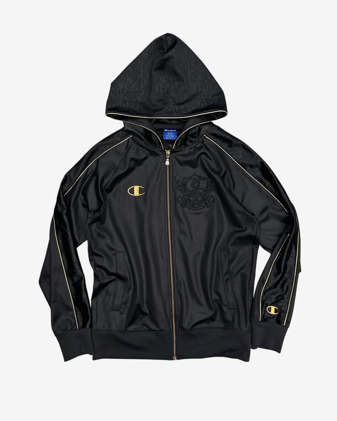 CHAMPION logo black hood jersey 상품이미지2