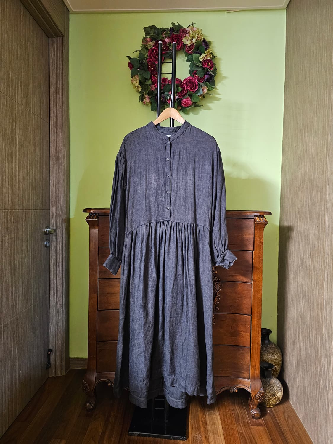 위모꼬 린넨100% 네추럴원피스 상품이미지1