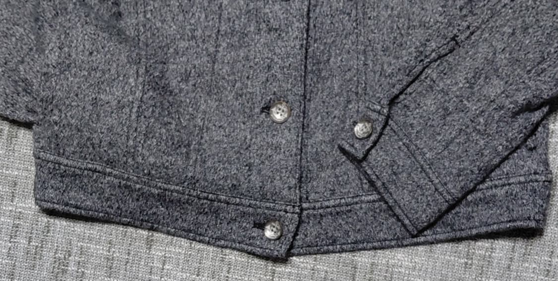 크로커다일 울 혼방 트위드 느낌 자켓 (M/95) 상품이미지5