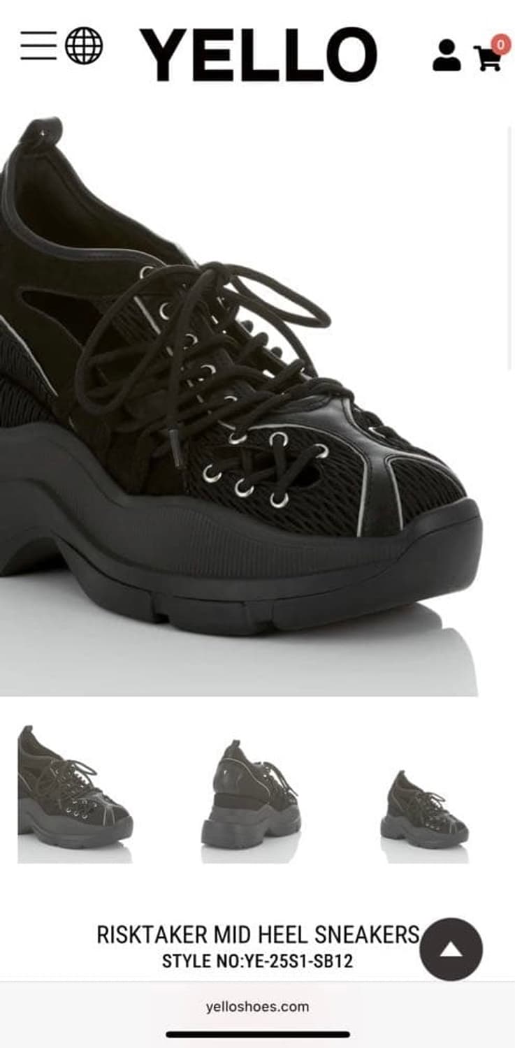 YELLO) 옐로 미드 힐 스니커즈 상품이미지7