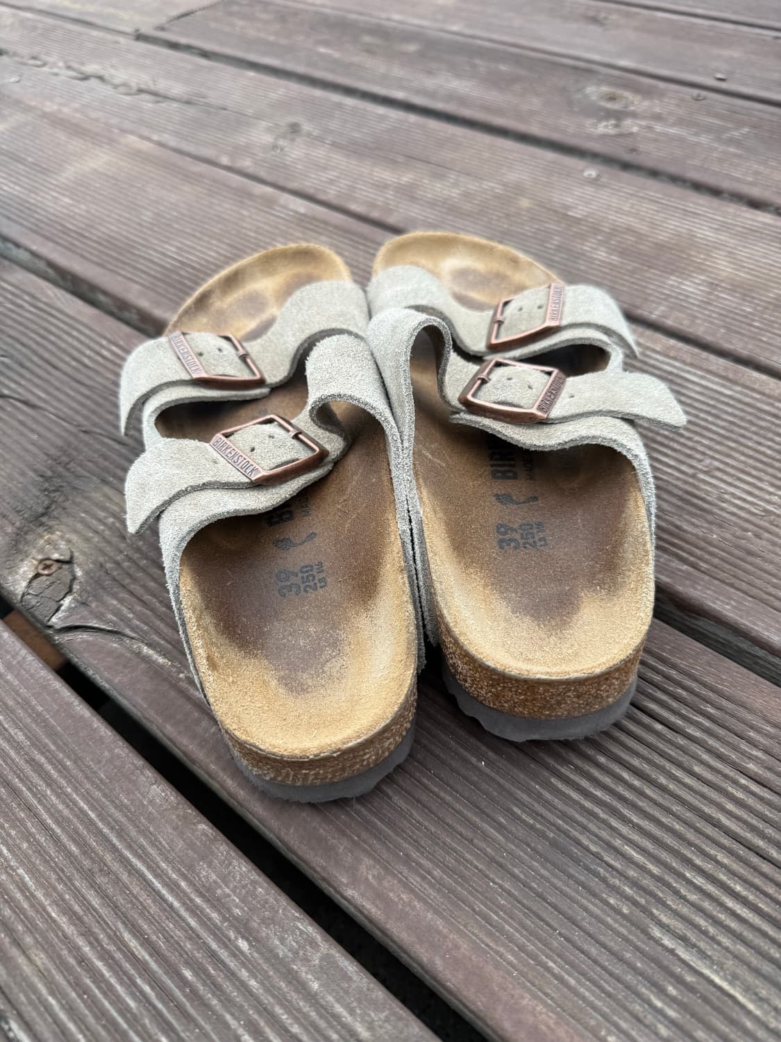 버켄스탁 아리조나 스웨이드 타우페 EU39 (250) 내로우 상품이미지6