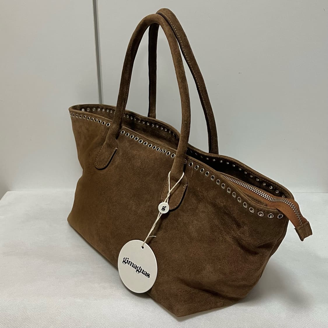 기마구아스 Capazo 아일렛 토트백/브라운 상품이미지3