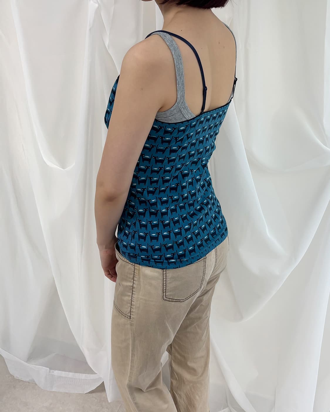 UNIQLO neko fish pattern lace sleeveless 상품이미지9