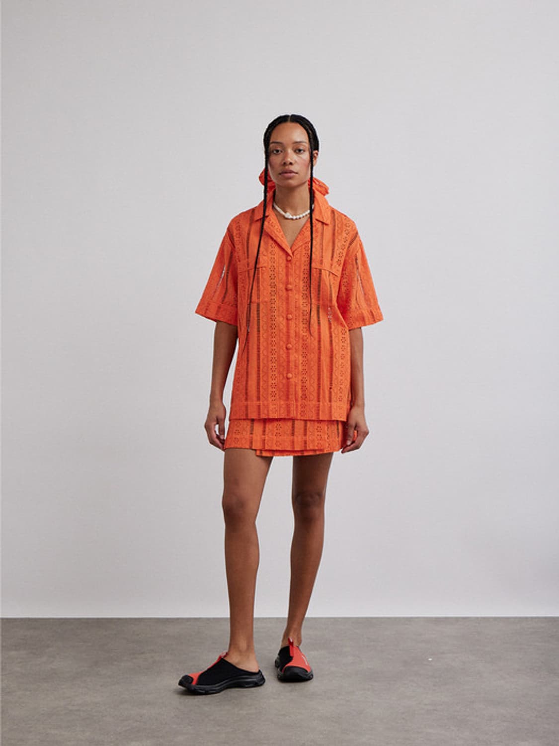 담손매더 오렌지 아일렛셔츠 상품이미지2