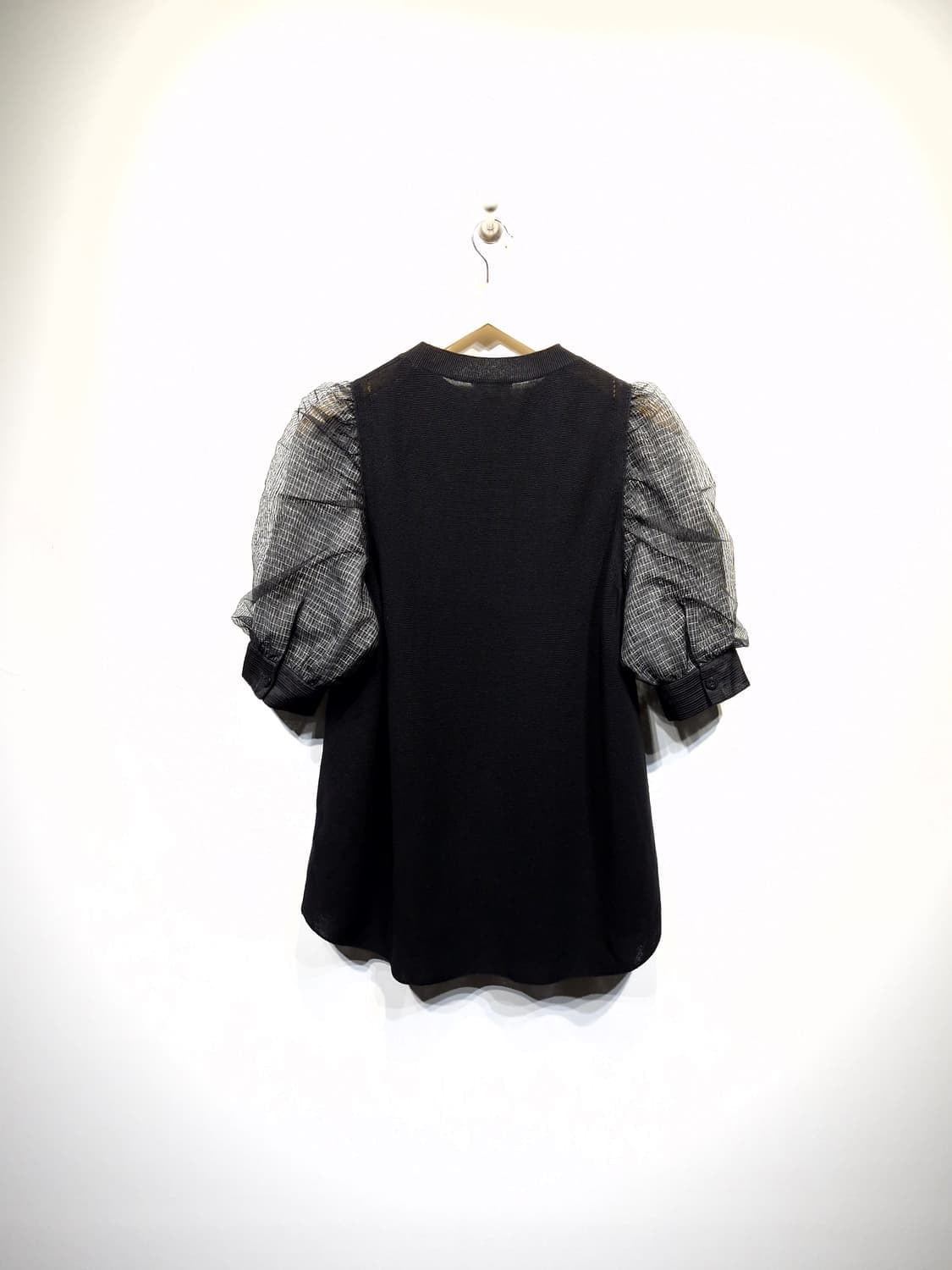 한섬시스템(SYSTEM) 벌룬 소매 니트 탑 상품이미지3