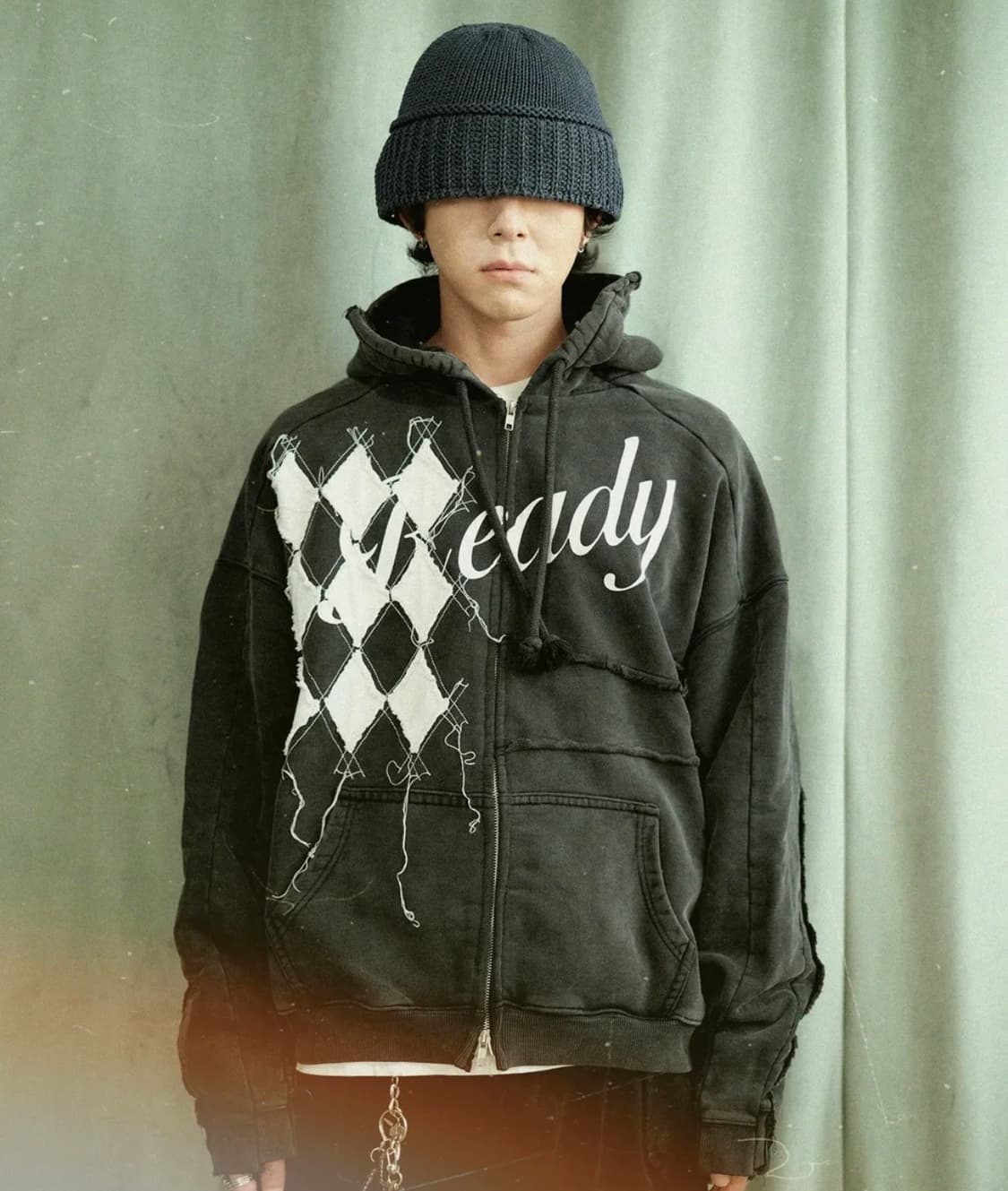 cord 다이아 패치 후드집업 코드 상품이미지3