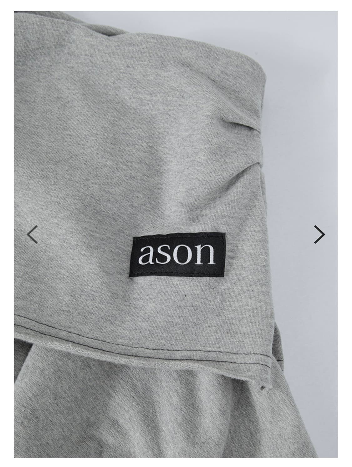 애즈온 레나 언발란스 스커트 그레이 상품이미지4