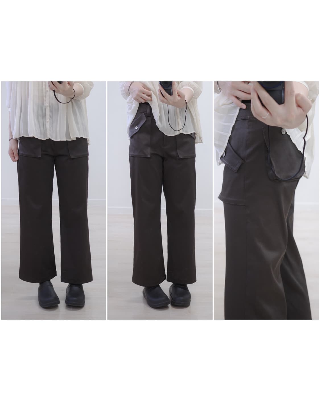 Harpers bigot brown capri pants 상품이미지1