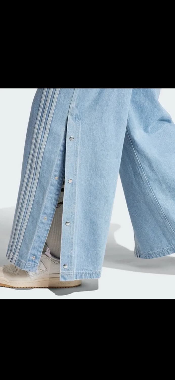 택o) 아디다스 데님 팬츠 IS5249 프리지아 착용 상품이미지2