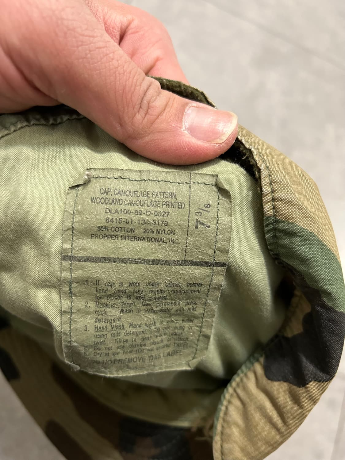  80's USA 미군  오리지널  우드랜드 이어플랩  상품이미지10