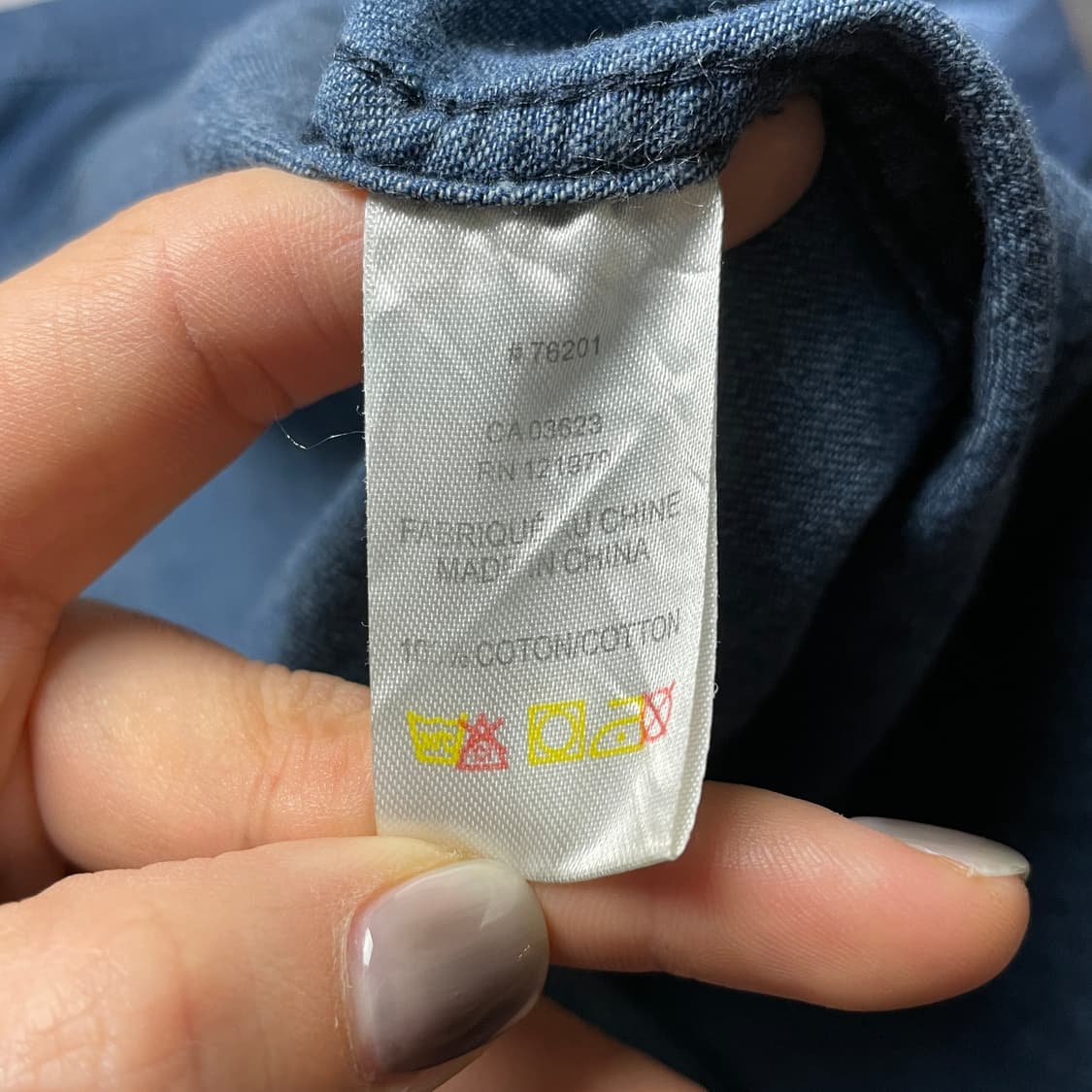 PRIVATE MEMBER 빈티지 다운버튼 코튼 데님 셔츠 A00740 상품이미지10