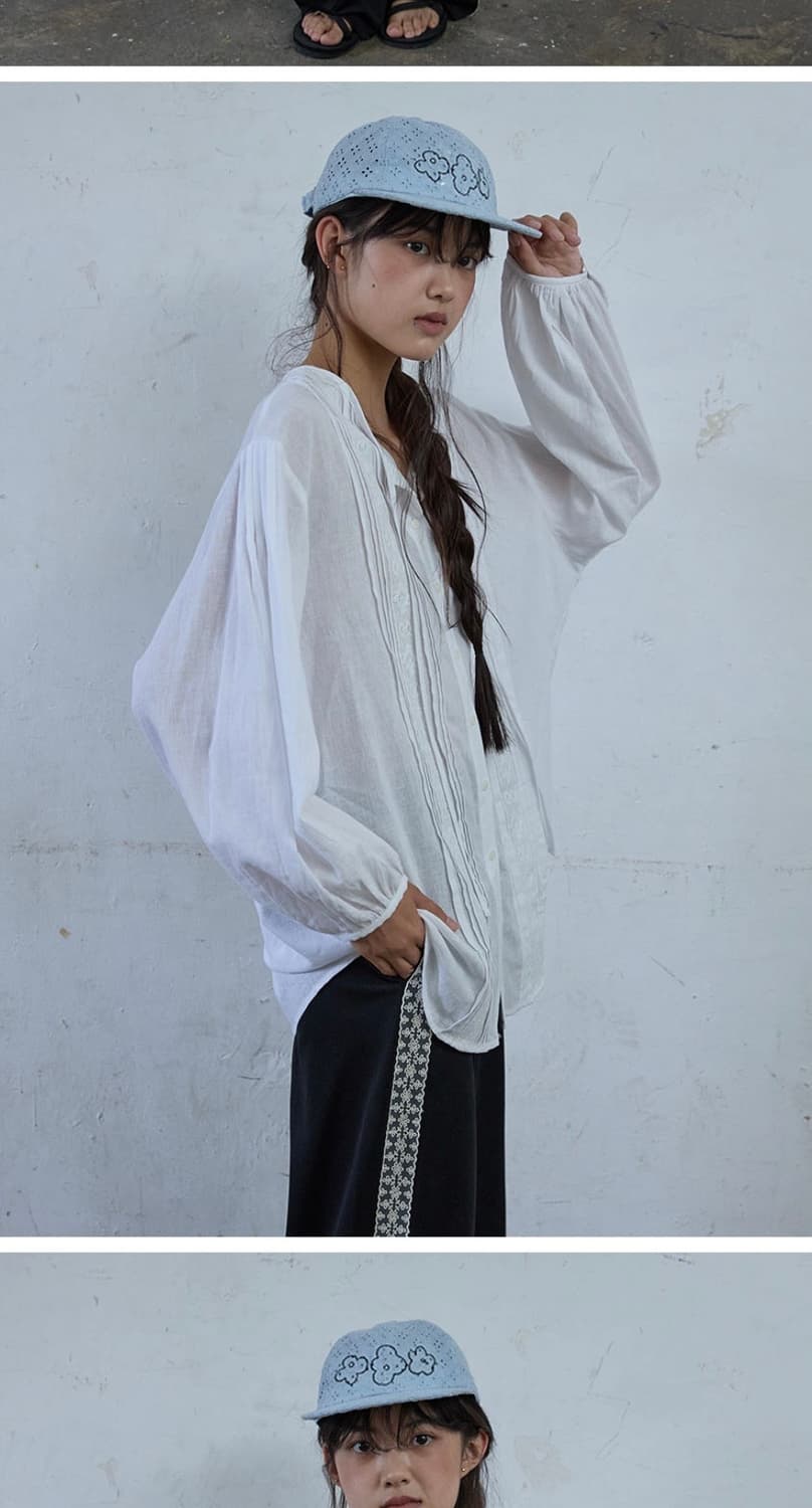 호쿠스포쿠스 블라우스 linen sunveil blouse 상품이미지2