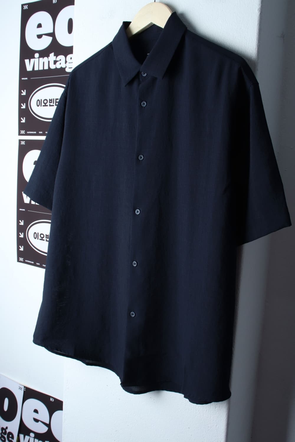 (L-XL) 무신사 스탠다드 반팔 카라 티셔츠 셔츠 남방-H33038 상품이미지1
