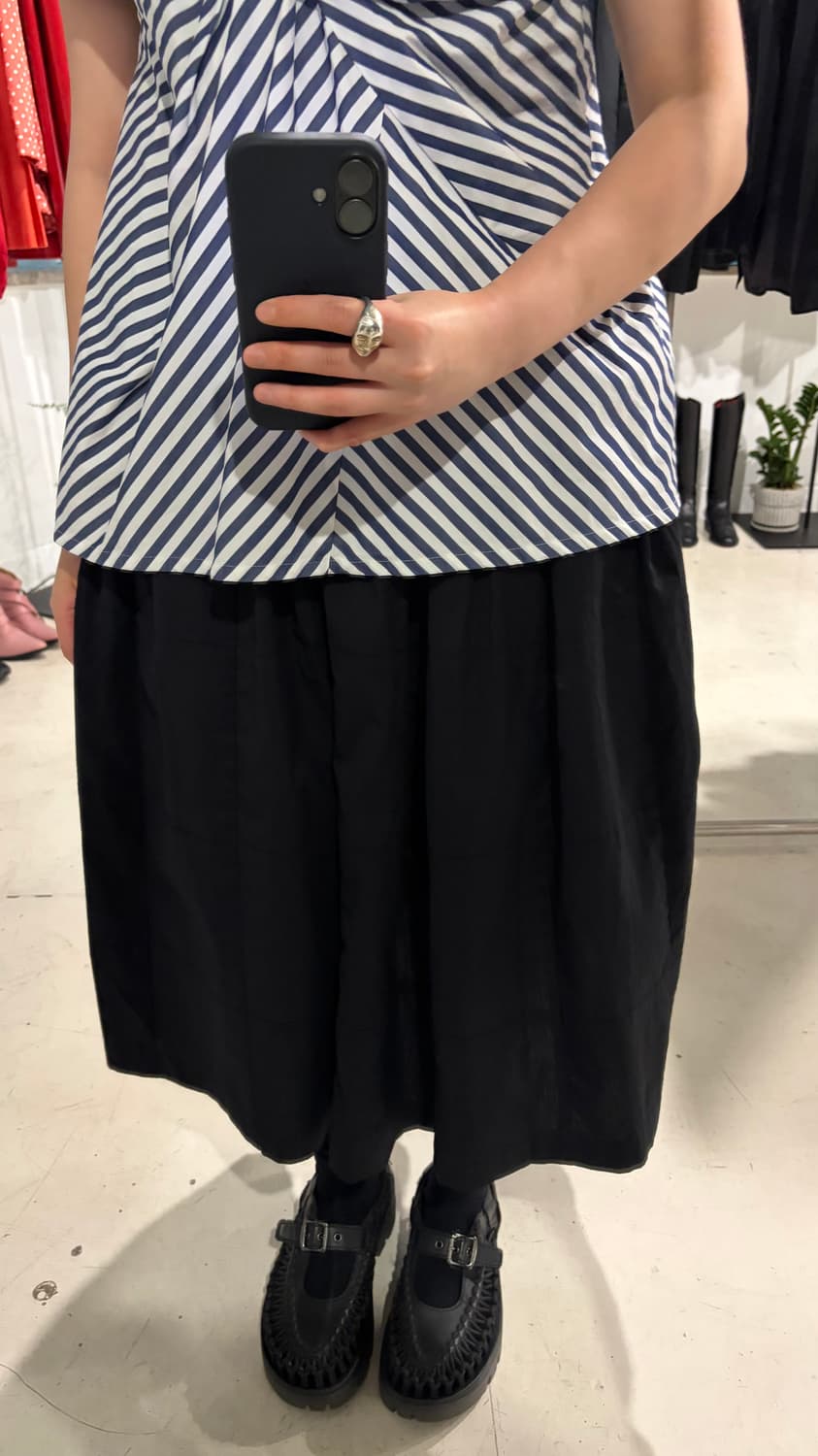 Patchwork Gathered Skirt 상품이미지10