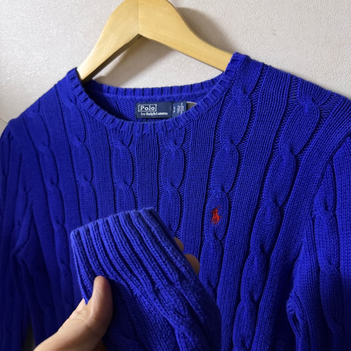 폴로 랄프로렌 케이블 니트 코튼 스웨터 S (55정도) 상품이미지3