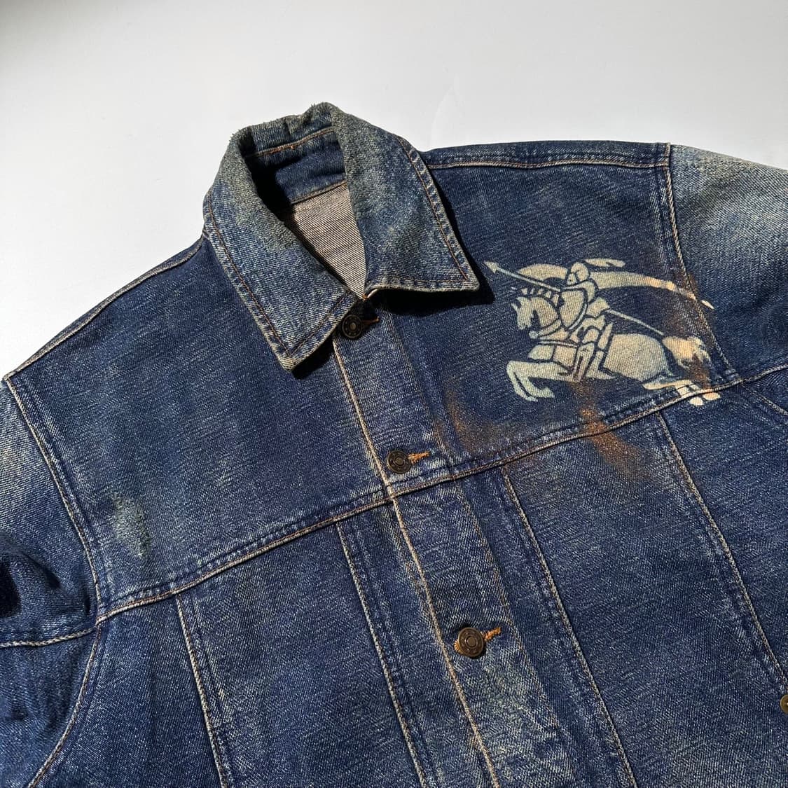 하이드로겐 버버리 패러디 데님 트러커 자켓 상품이미지4