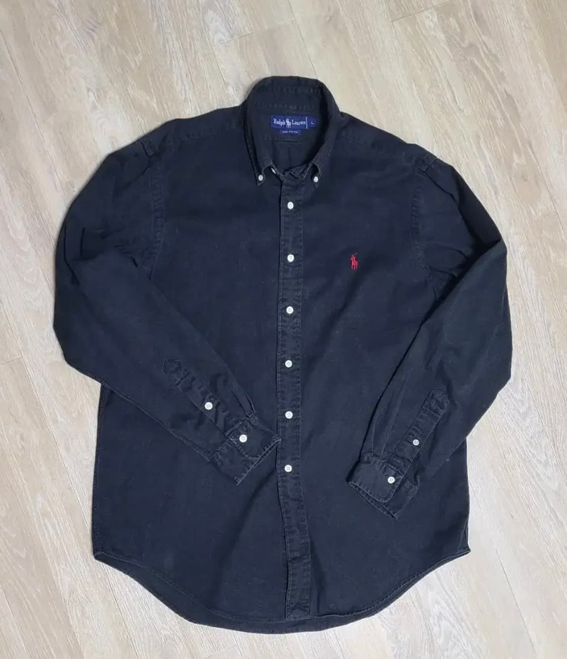 폴로 블랙 셔츠 L 상품이미지1