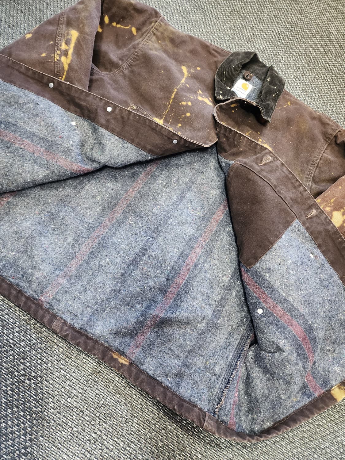 칼하트 코듀로이 넥 초어  자켓 브라운 XL 상품이미지3