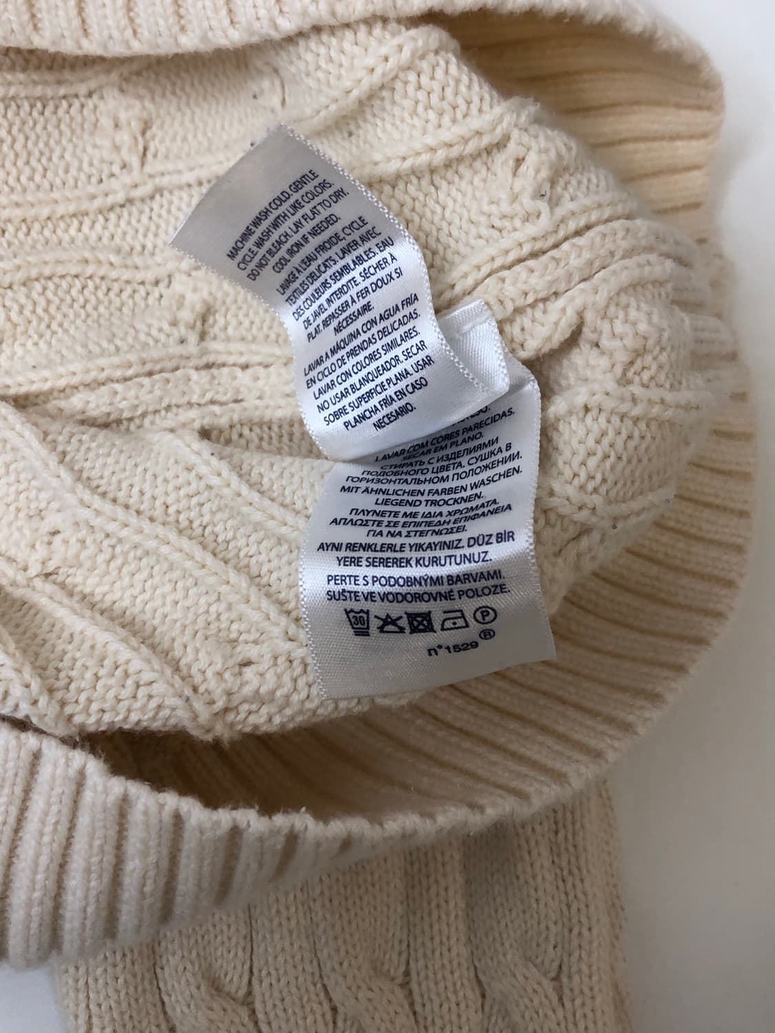 Polo 폴로 랄프로렌 아이보리 케이블 니트 상품이미지7