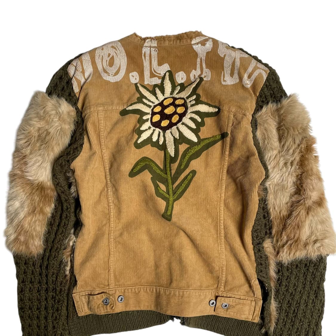 No.l.ita 해바라기 자수 울 블렌드 퍼 자켓 (italy)  상품이미지7