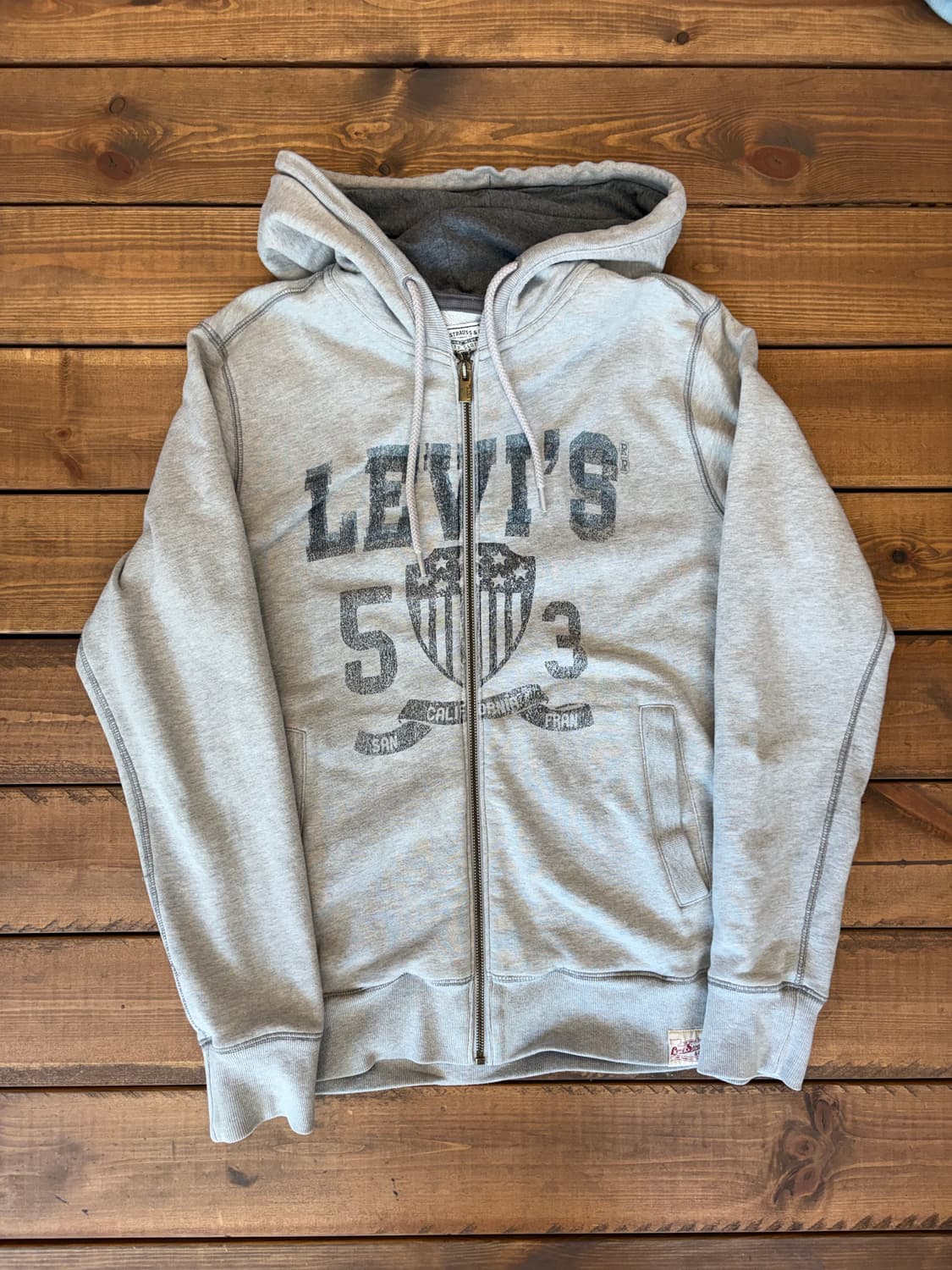 리바이스 그레이 후드집업 상품이미지4
