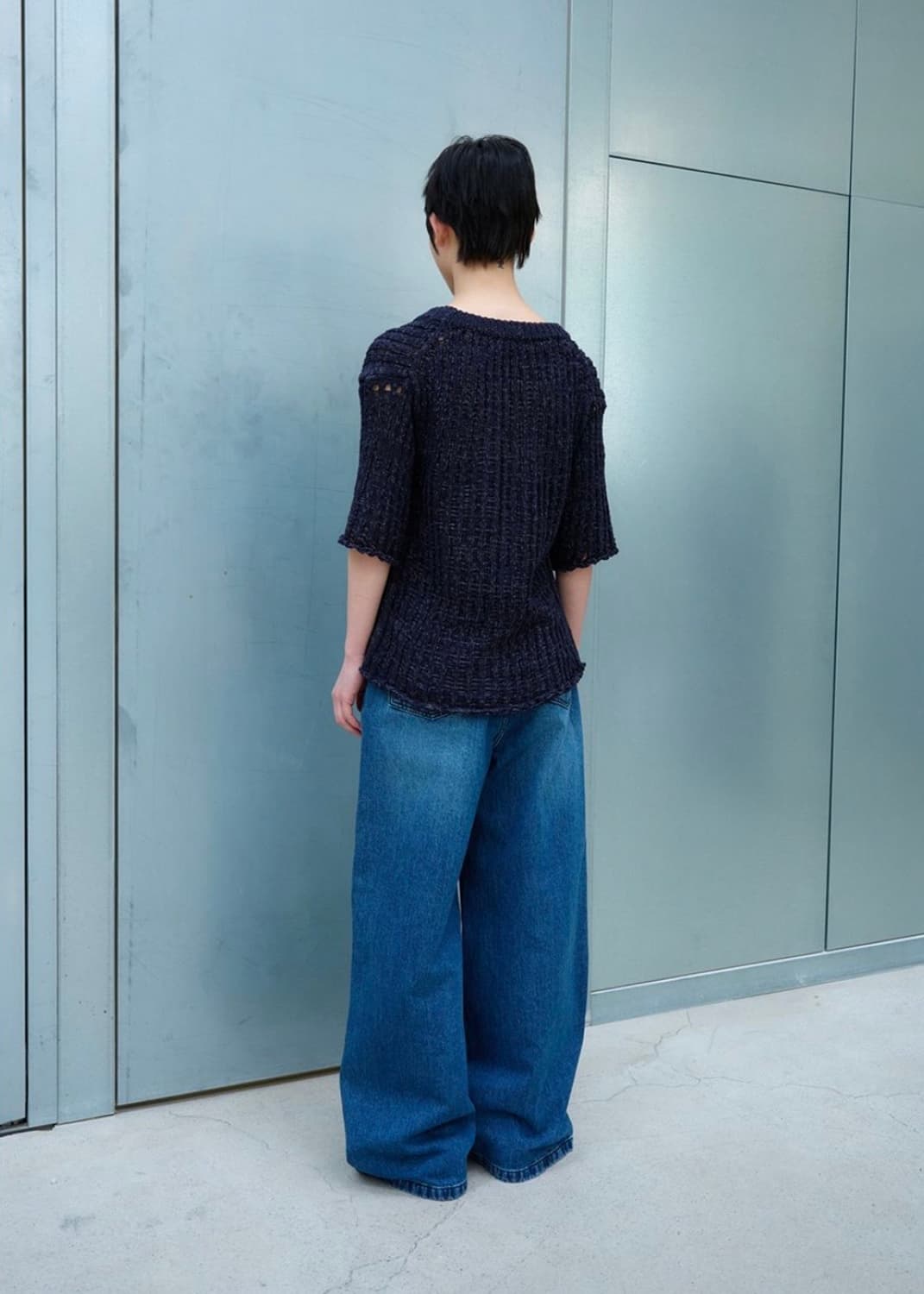 NET HALT SLEEVE KNIT 상품이미지3