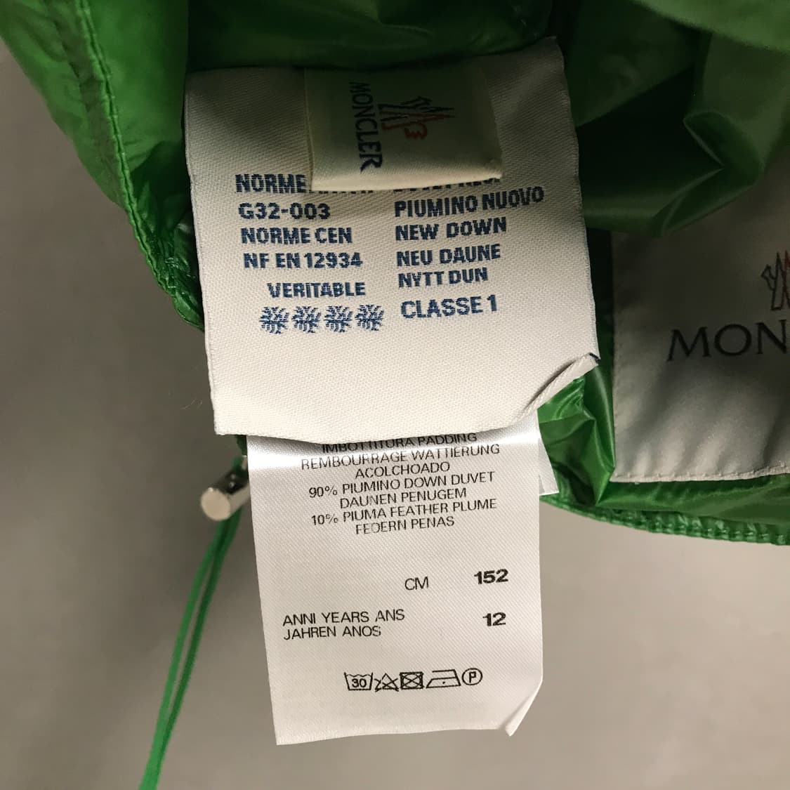 몽클레어 패딩 조끼 그린 12(W) 상품이미지6