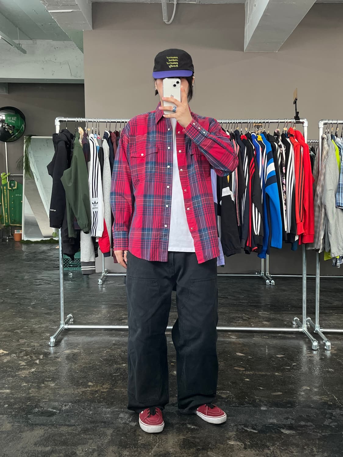 랭글러 웨스턴 체크 셔츠 상품이미지3