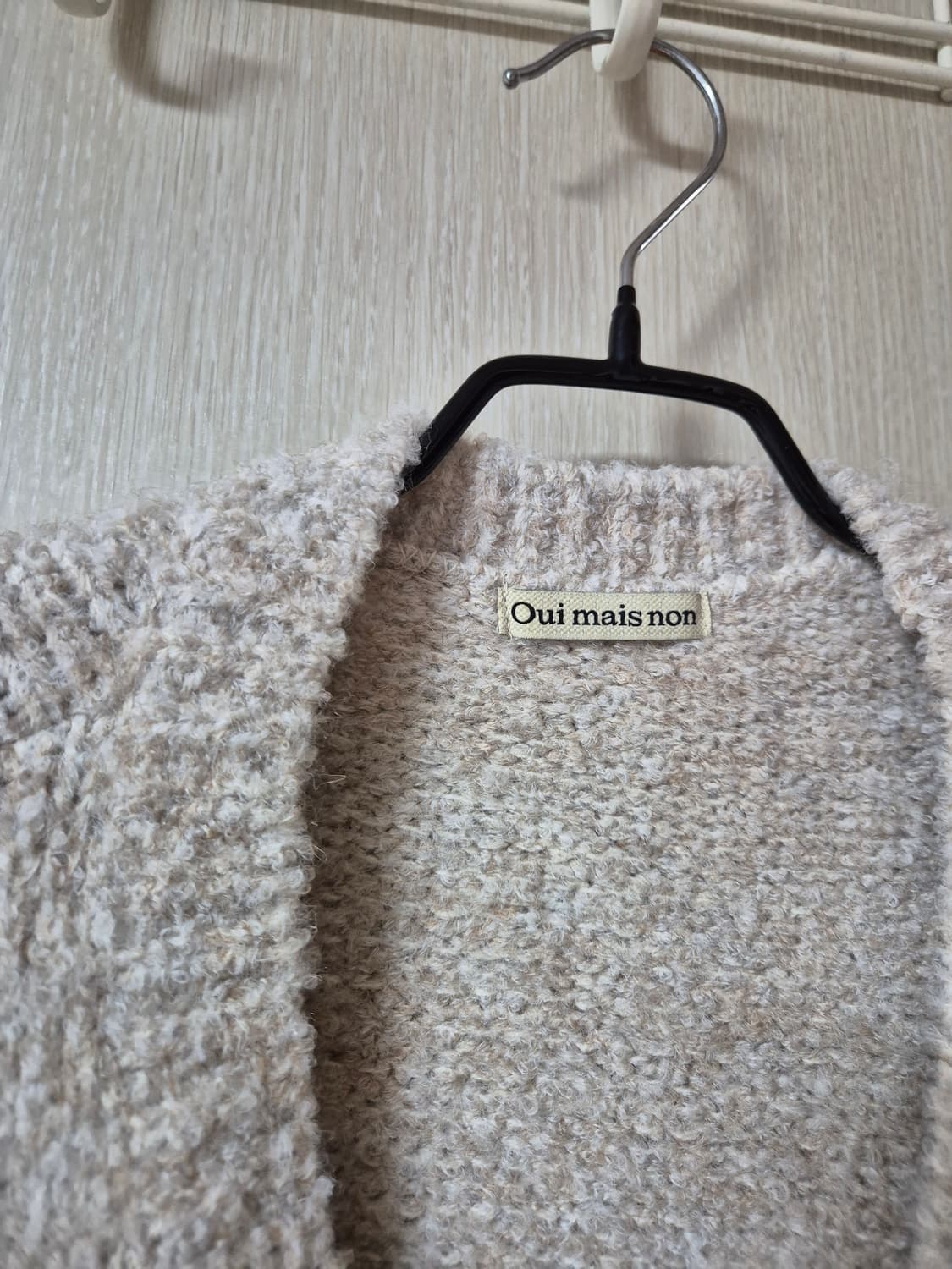 위메농 울버튼  니트 가디건 더플가디건 상품이미지5