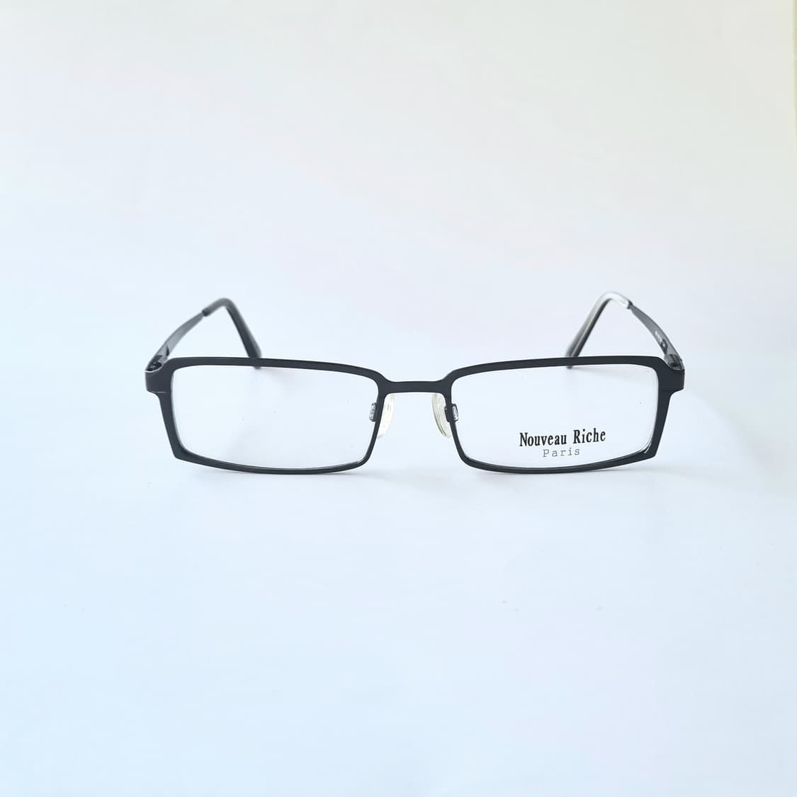 데드스탁 이탈리안 무드의 빈티지 블랙 스퀘어 안경테 상품이미지1