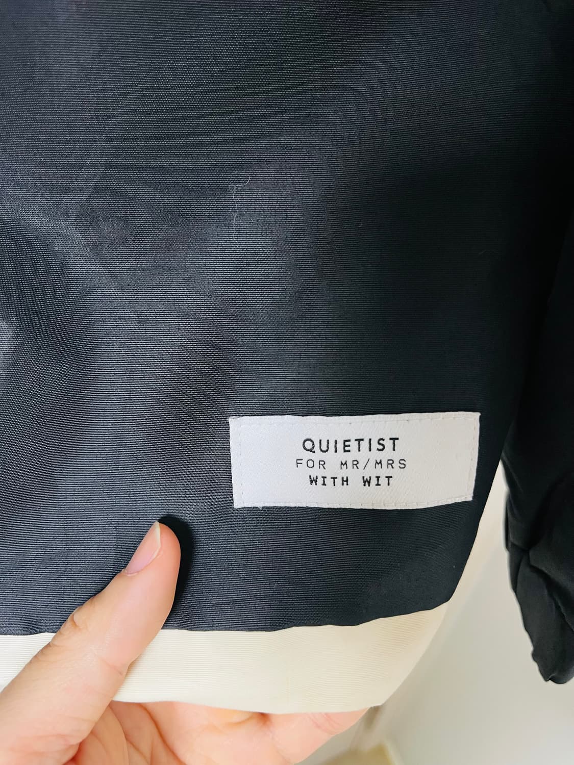 콰이어티스트(Quietist) 컬러블럭 스포츠 자켓 블랙 L(105) 상품이미지5