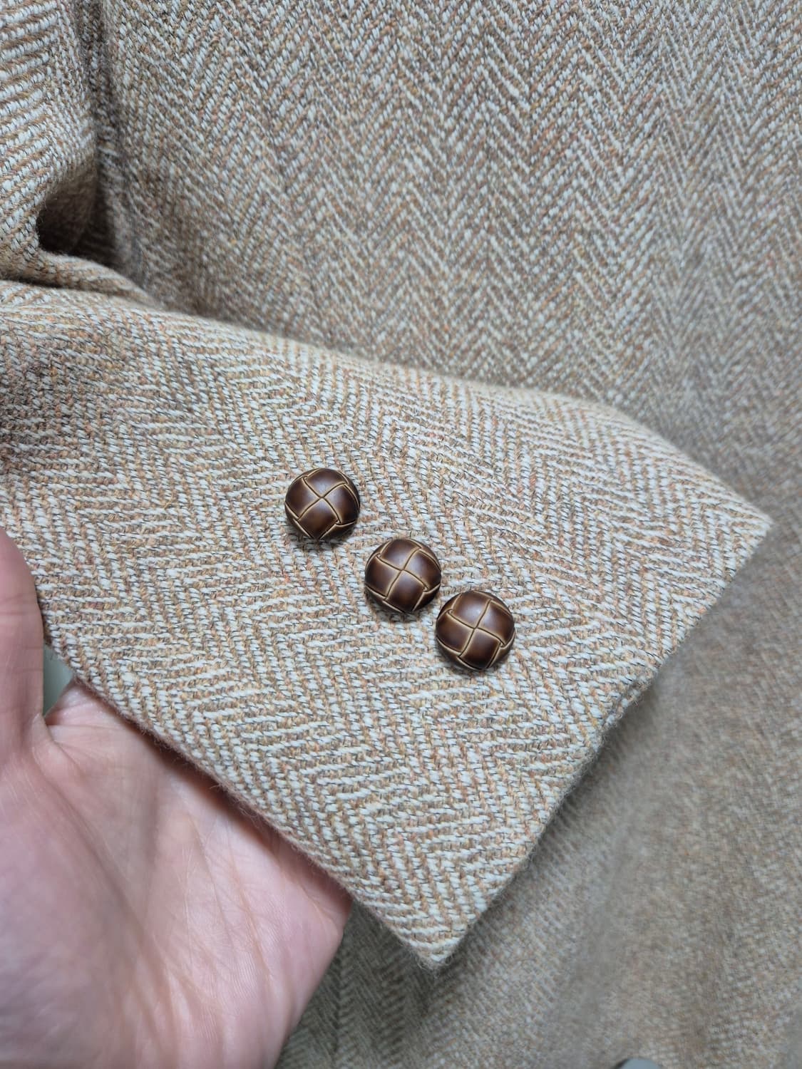 화이트주아 헤링본 자켓 상품이미지6