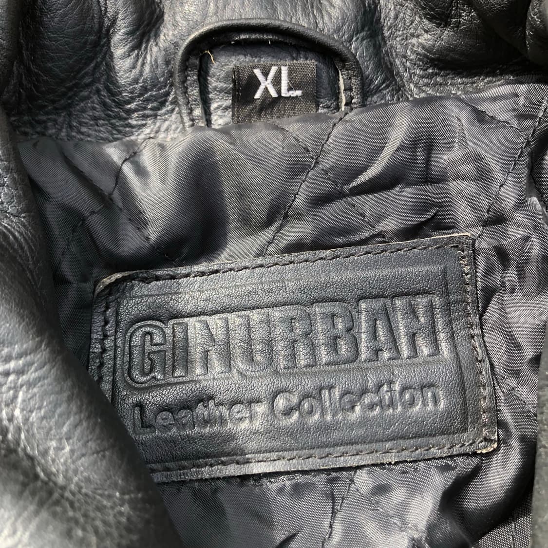 [XL] 빈티지 리얼 레더 뼈 디테일 라이더 가죽 자켓 상품이미지8