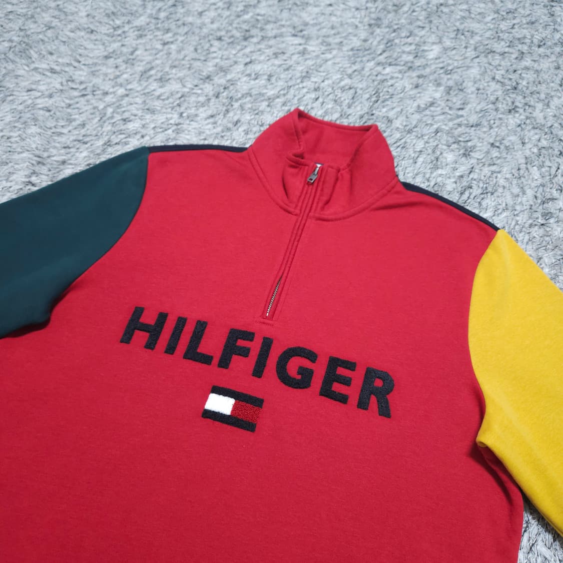 타미힐피거) L 남자 플리스하프집업 기모반집업니트 / 왕눈이샵 상품이미지4