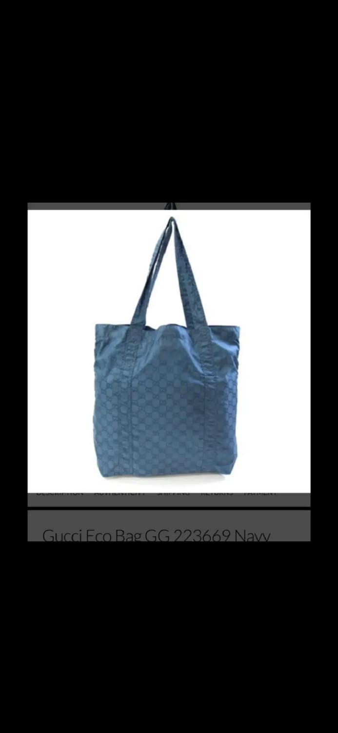 Gucci Eco Bag GG 223669 Navy Tote Navy  상품이미지7