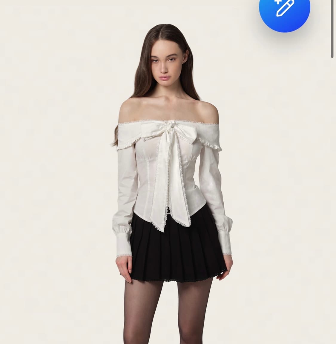 클리시어 beloved ribbon blouse 비러브드 리본 블라우스 상품이미지1