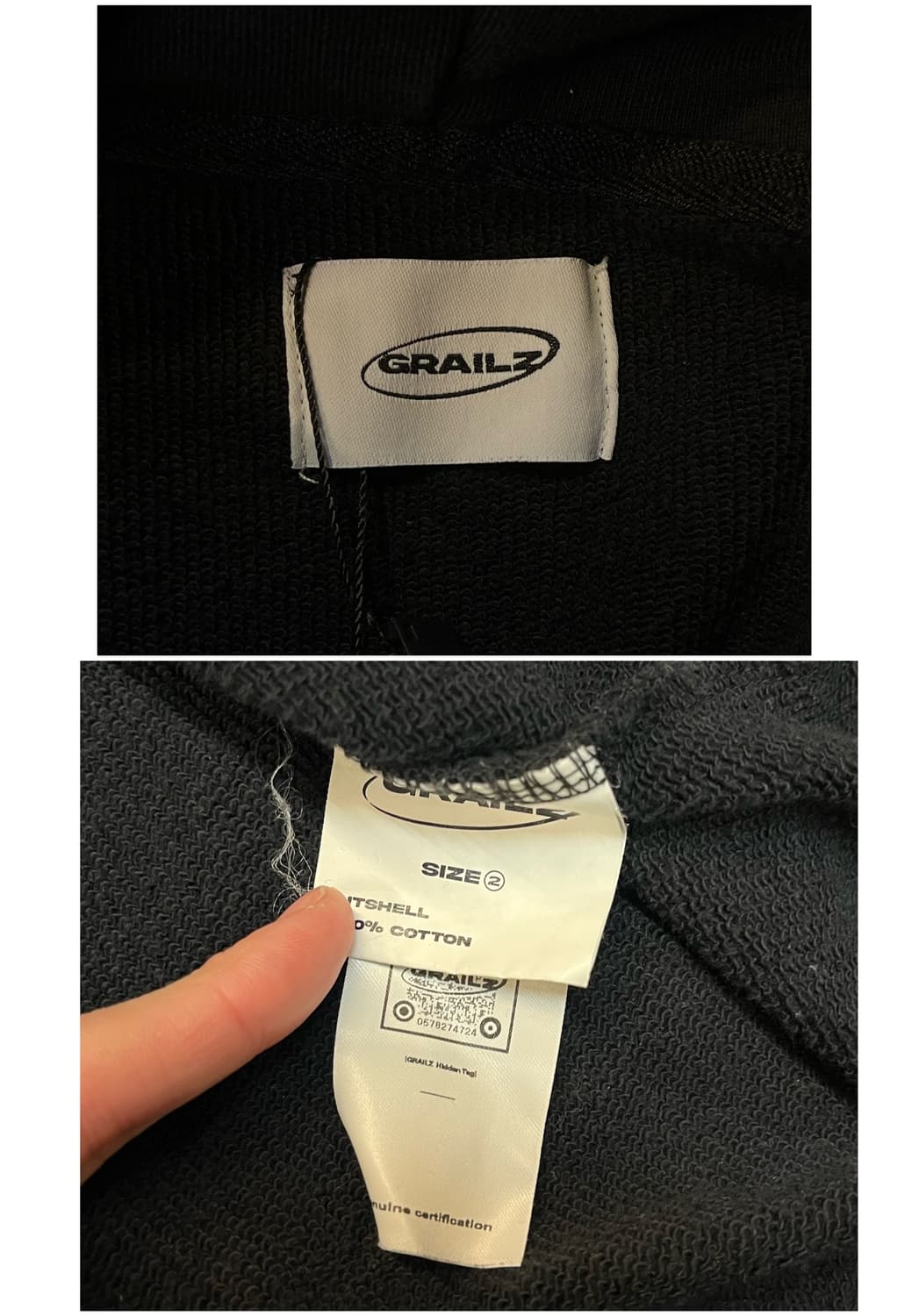 그레일즈 후드티 블랙  #csz2059 상품이미지4